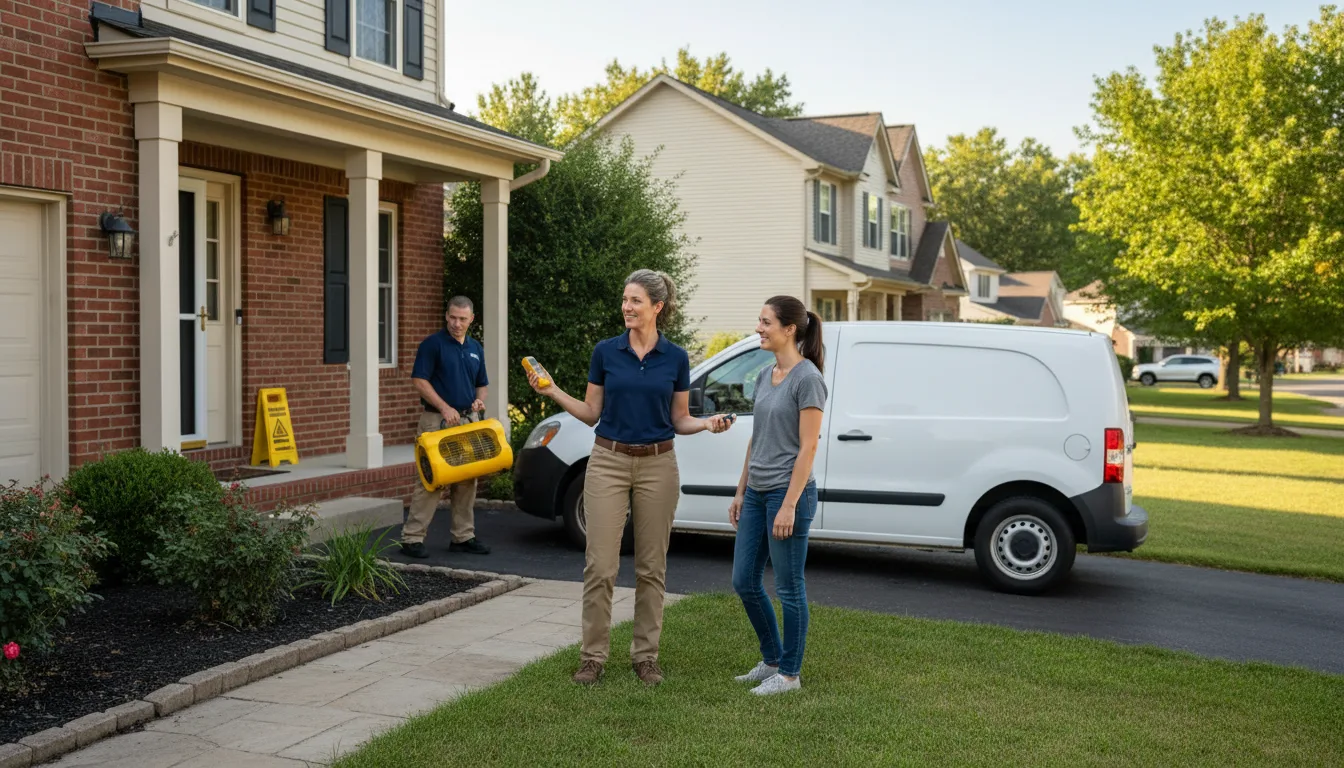 Residential water damage restoration in Pointe A La Hache, LA